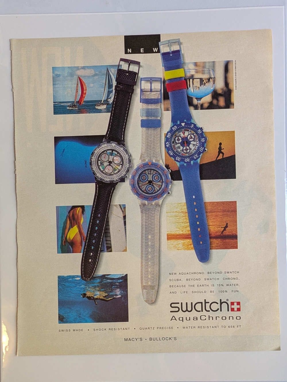 1994 Swatch Watch Ad, Vintage Rolling Stone Magazine Advertisement, 90s Retro